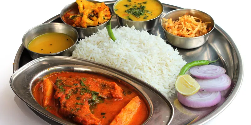 Nepali Thali Combo Meal (Fish)